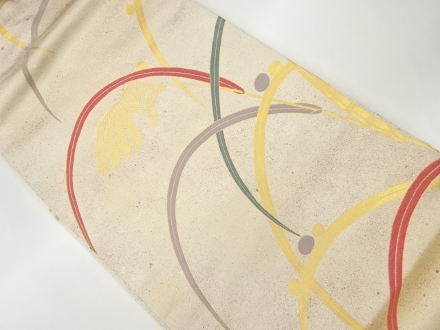 JAPANESE KIMONO / VINTAGE NAGOYA OBI / WOVEN GRASS